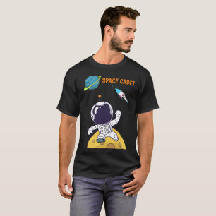 Spaceman Exploring Outer Space Space Cadet T-Shirt
