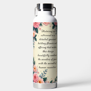 Spaceman Greeting Water Bottle