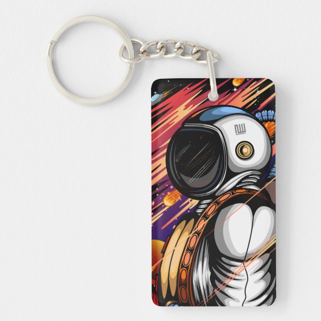 Spaceman Key Ring (Front)