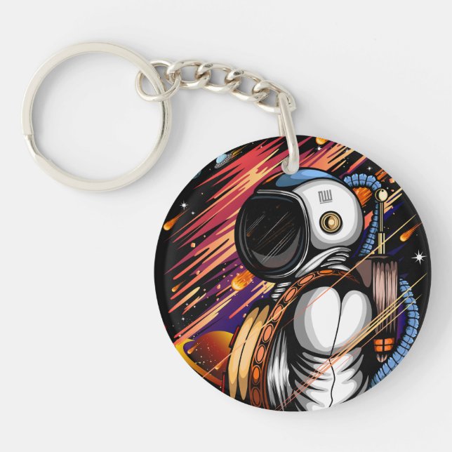 Spaceman Key Ring (Front)