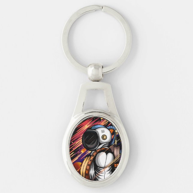 Spaceman Key Ring (Front)