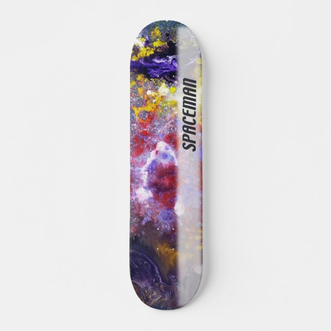 Spaceman Longboard Skateboard (Front)