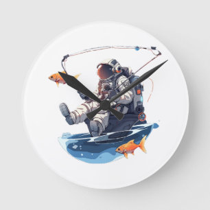 spaceman round clock