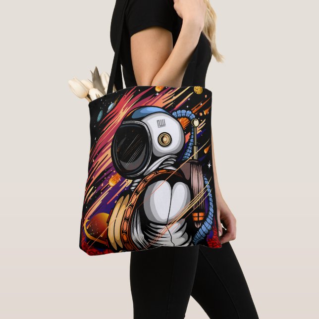 Spaceman Tote Bag (Close Up)