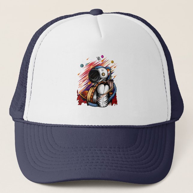 Spaceman Trucker Hat (Front)