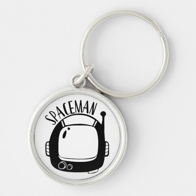 Spaceman Vintage Key Ring (Front)