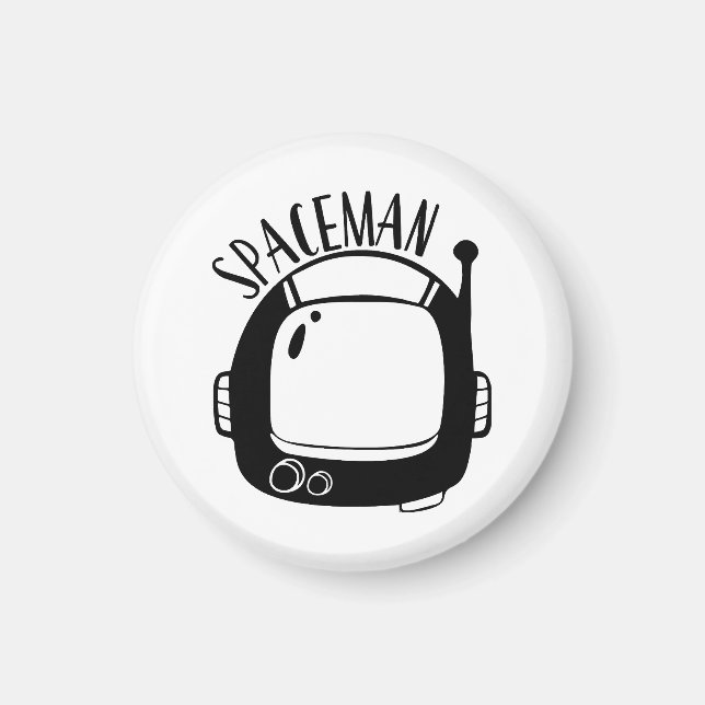 Spaceman Vintage Magnet (Front)