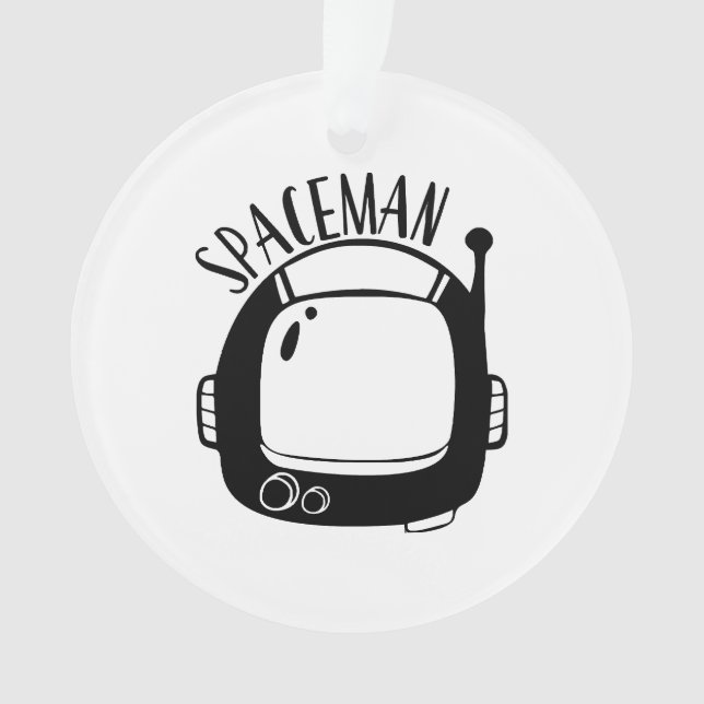 Spaceman Vintage Ornament (Front)