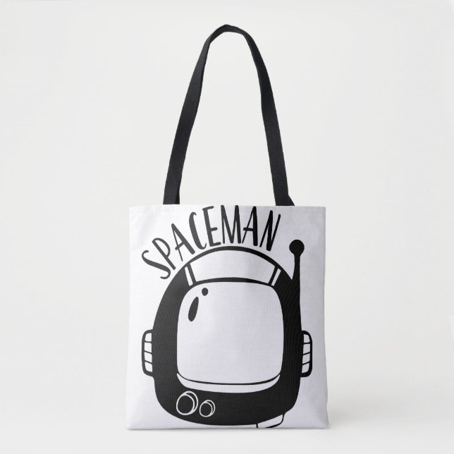 Spaceman Vintage Tote Bag (Front)