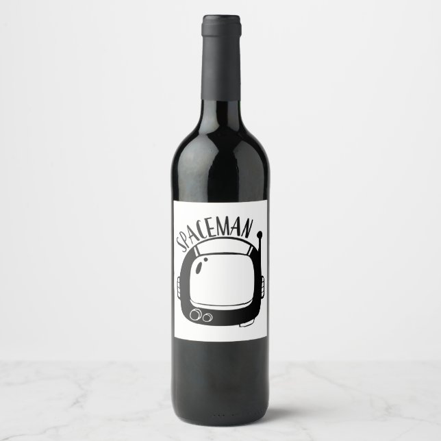 Spaceman Vintage Wine Label (Front)