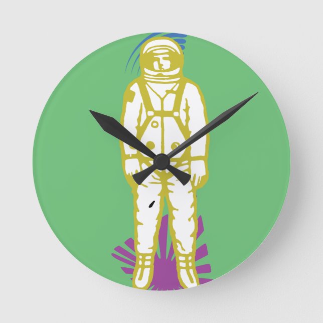 Spaceman Wall Clock (Front)