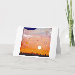 SpaceScape Greeting Card