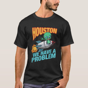 Spaceship Alien Rocket Stars Houston UFO Space T S T-Shirt
