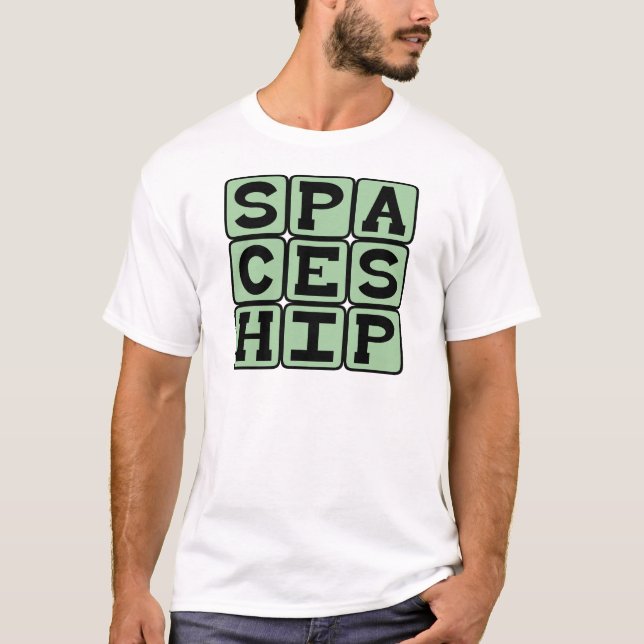 Spaceship, Alien Vessel T-Shirt (Front)