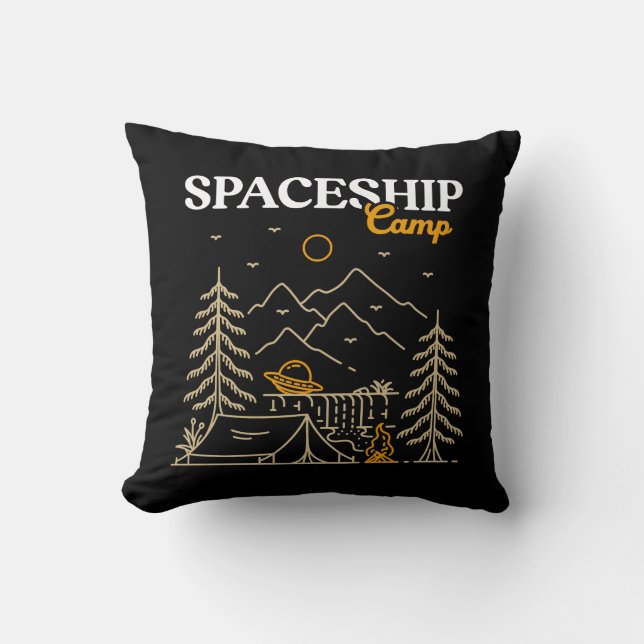 Spaceship Camp Cushion (Front)