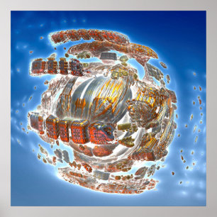 Spaceship Disintegration Poster