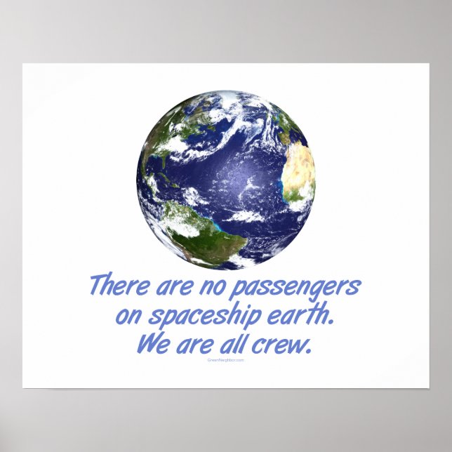 Spaceship Earth, Environment Poster (Front)