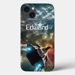 Spaceship into Deep Space iPhone 13 Case