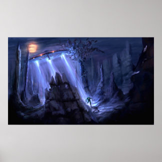 spaceship invasion v2 poster