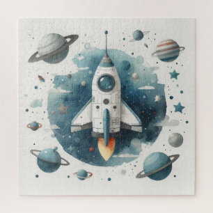 Spaceship jigsaw puzzle