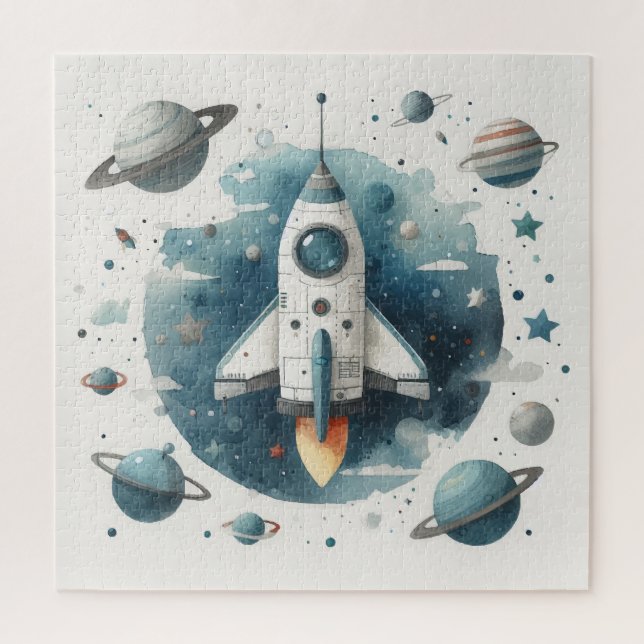 Spaceship jigsaw puzzle (Vertical)