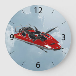 Spaceship Large Clock