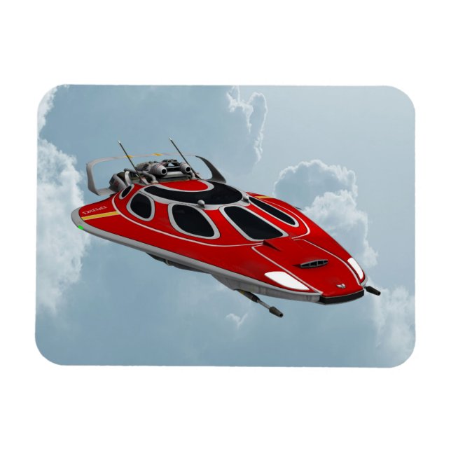 Spaceship Magnet (Horizontal)