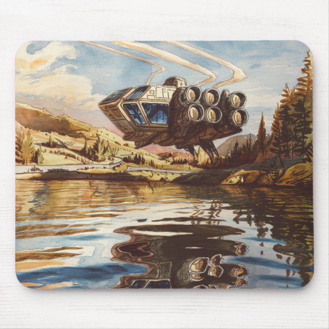 spaceship mouse pad (Front)