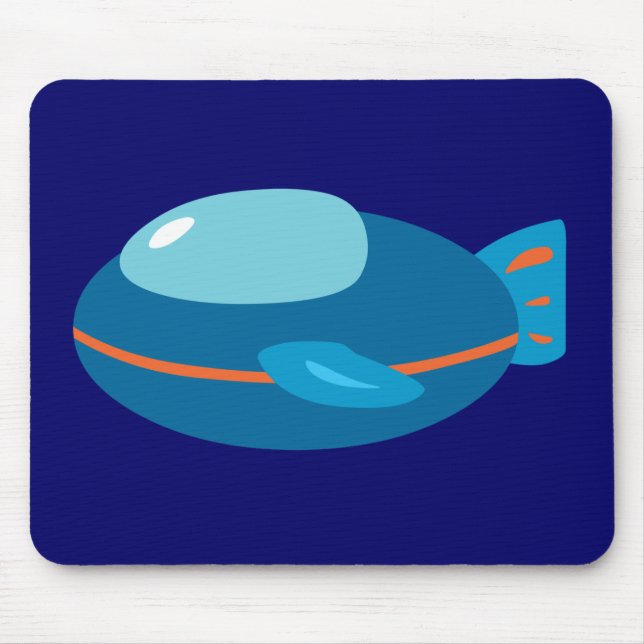 Spaceship Mouse Pad (Front)
