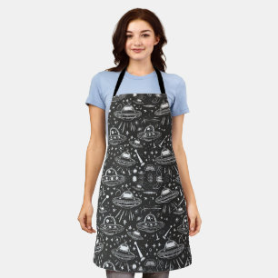 Spaceship Pattern Apron