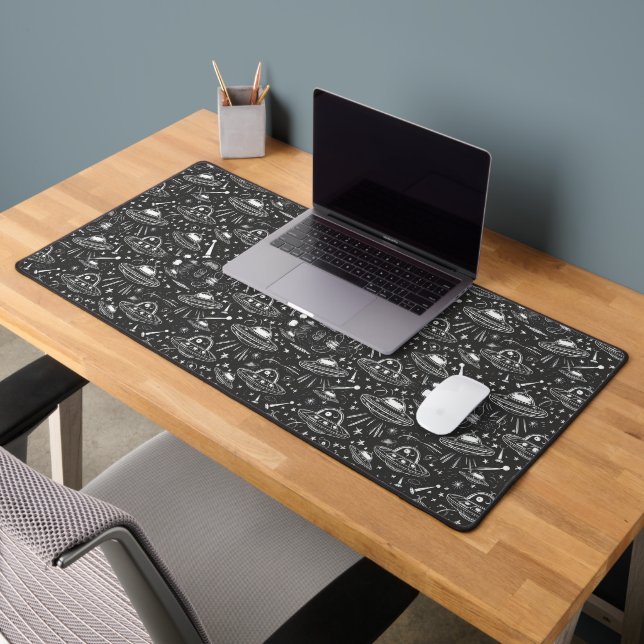 Spaceship Pattern Desk Mat (Office 2)