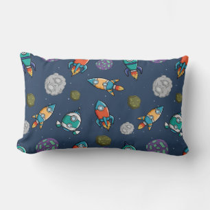 Spaceship Pattern throw pillows