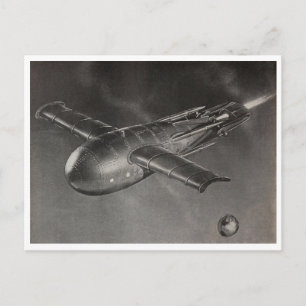 "Spaceship"  Postcard