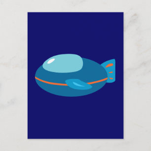 Spaceship Postcard