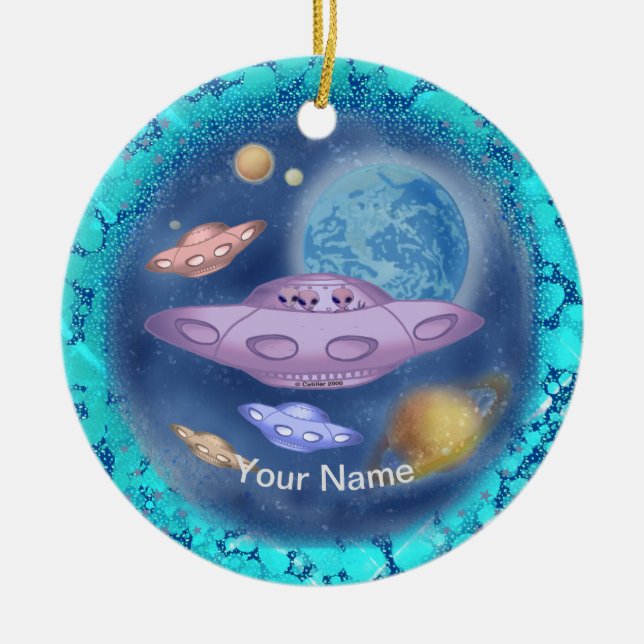 Spaceship Roadtrip   Ornament (Front)
