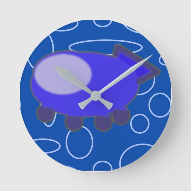 Spaceship Round Clock (Front)