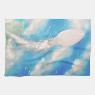 Spaceship Tea Towel