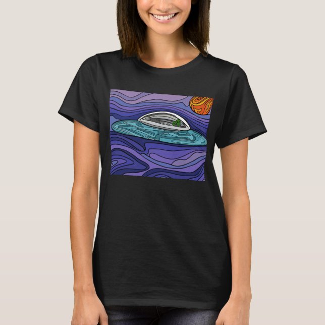 Spaceship UFO Alien UAP paranormal T-Shirt (Front)