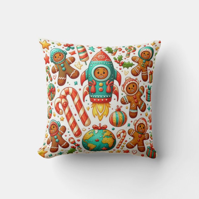 SpaceShuttle christmas  Cushion (Front)