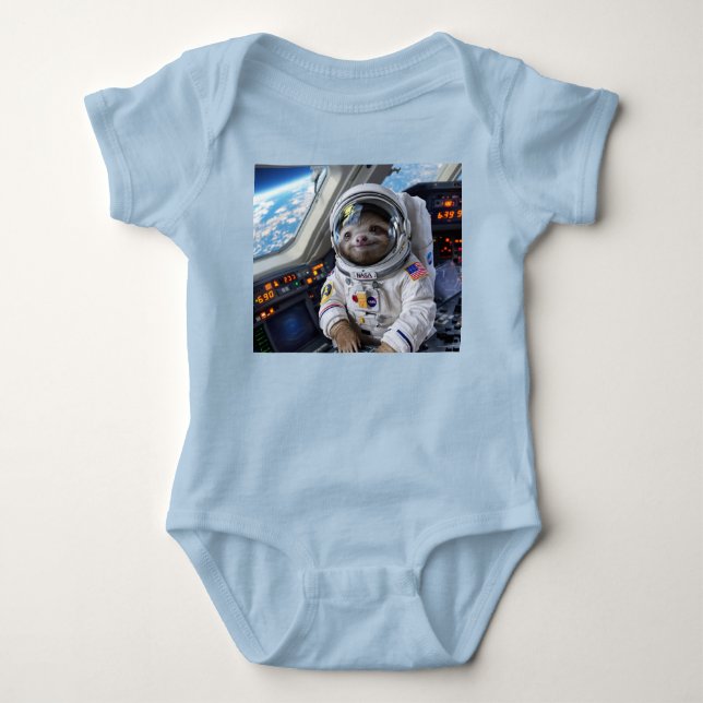 SpaceShuttleSlothCaptain Bodysuit (Front)