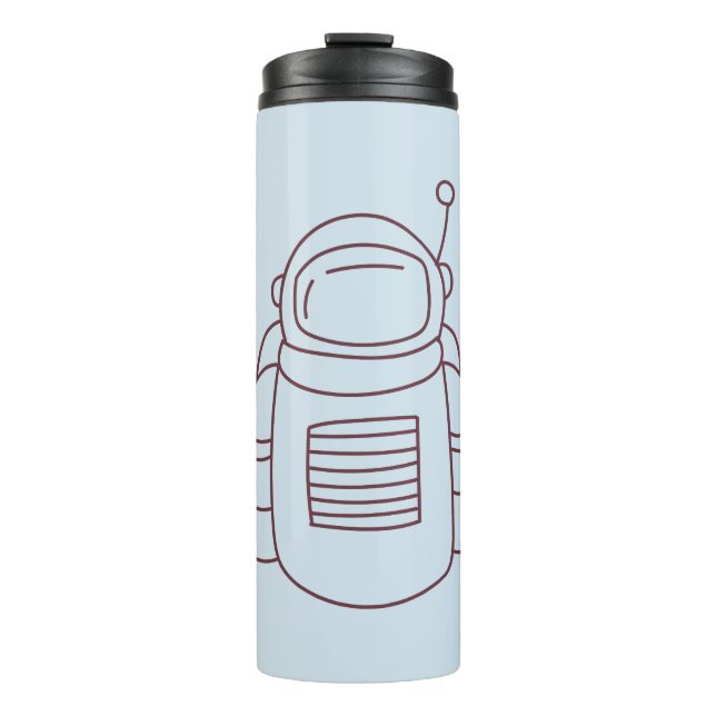 Spacesuit Doodle Thermal Tumbler (Front)