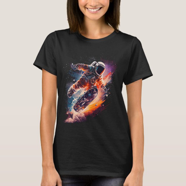 Spacesurfer spaceman space astronaut spaceman T-Shirt (Front)