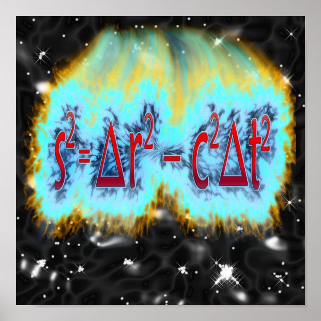 Spacetime Interval Poster (Front)