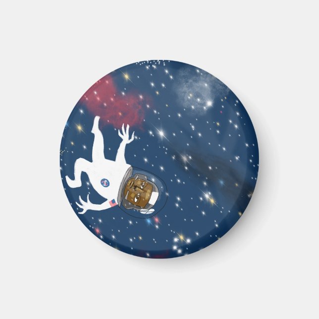 Spacewalking Astronaut Among the Stars Magnet (Front)