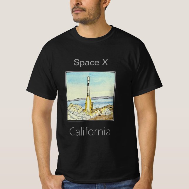 SpaceX Launch, Vandenberg, California T-Shirt (Front)