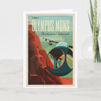 SpaceX Mars Olympus Mons Tourism Poster