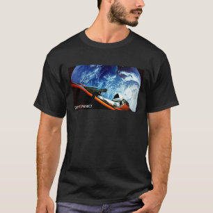 SpaceX Starman DON'T PANIC! T-Shirt 2
