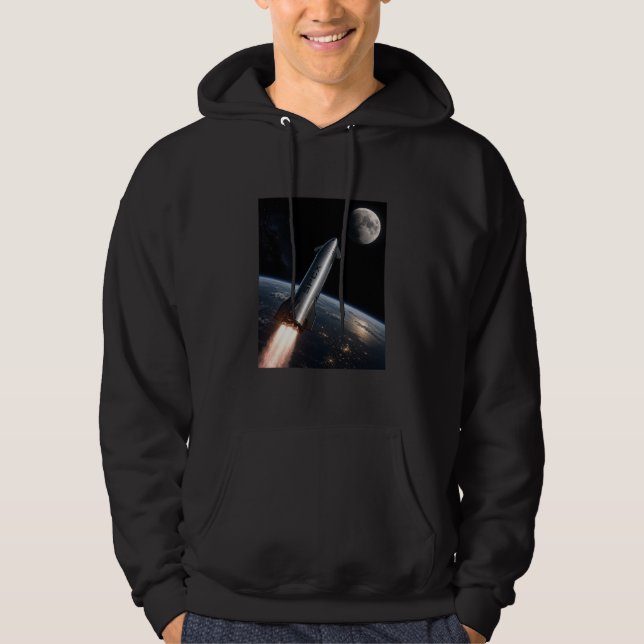 SpaceX Starship Launch | Reusable Rocket Hoodie (Front)