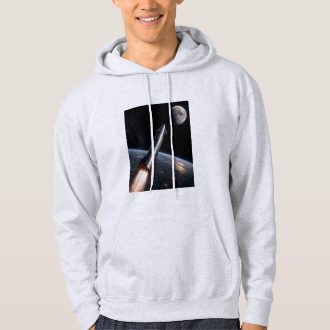SpaceX Starship Launch | Reusable Rocket Hoodie (Front)