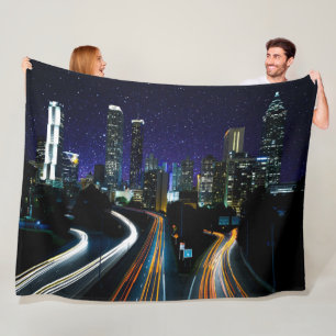 Spacey Atlanta Fleece Blanket
